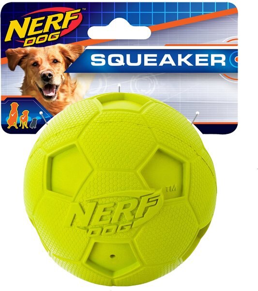 Nerf Dog Squeaker Soccer Ball Dog Toy