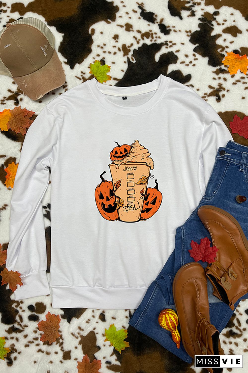 Pumpkin Spice Latte Longsleeve Sweatshirt Wholesale