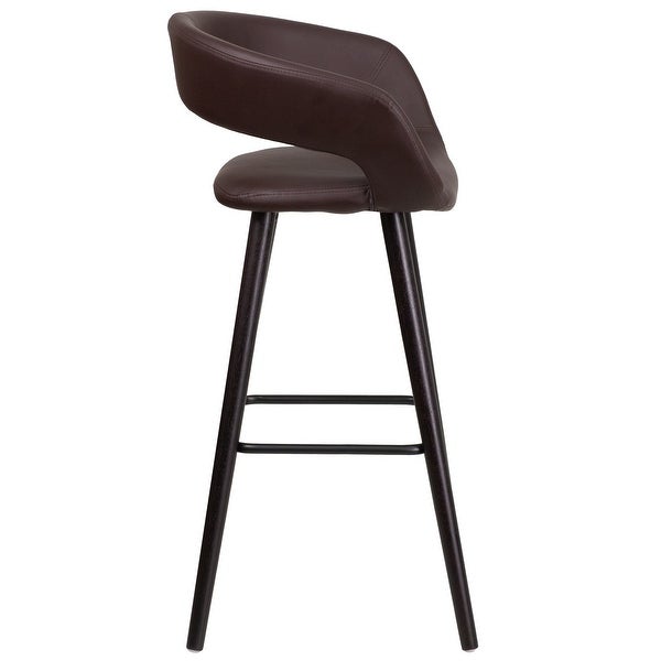 2 Pk. 29'' High Contemporary Barstool with Wood Frame - 22