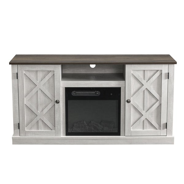 54 in. TV Stand Console for TVs up to 60 in. with Electric Fireplace - 54