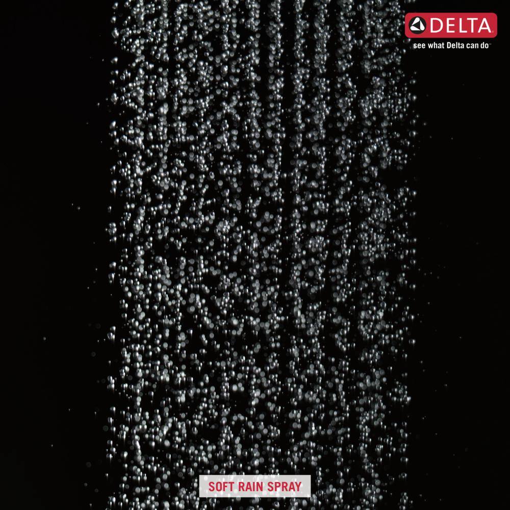 Delta 1-Spray Patterns 2.5 GPM 11.75 in. Wall Mount Fixed Shower Head in Lumicoat Champagne Bronze 52158-CZ-PR25