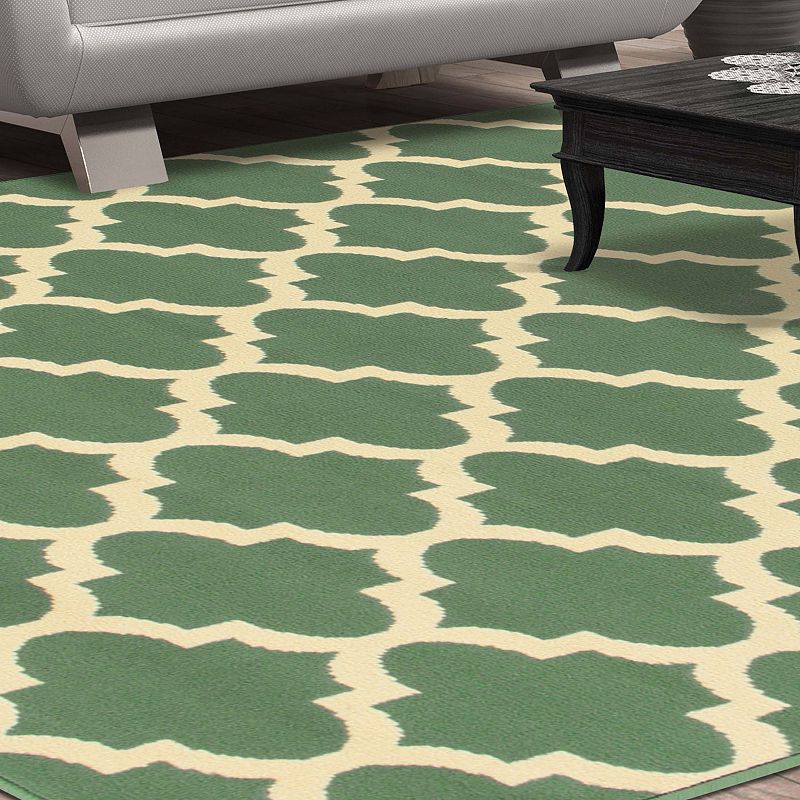 SUPERIOR Modern Quatrefoil Indoor Area Rug