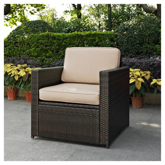 Crosley Palm Harbor Outdoor Wicker Arm Chair