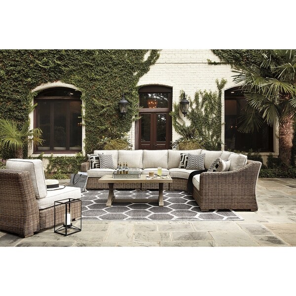 Signature Design by Ashley Beachcroft 5Piece Outdoor Sectional with Coffee Table