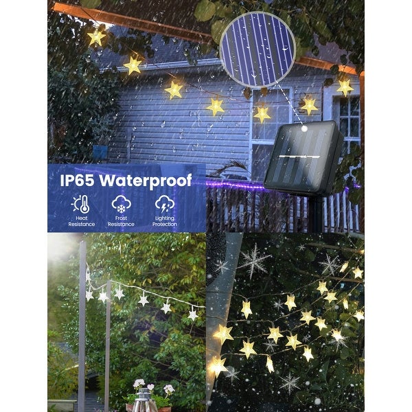 30 Light 19.7 ft. Indoor/Outdoor Waterproof Twinkle Star Solar Power Integrated LED Fairy String Light (4 Pack) - 19.7 ft. Shopping - The Best Deals on String Lights | 41742142