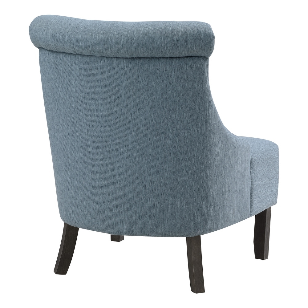 Evelyn Tufted Chair with Grey Wash Legs