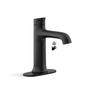 KOHLER Mistos Battery Powered Touchless Single Hole Bathroom Faucet in Matte Black K-R32930-4D-BL