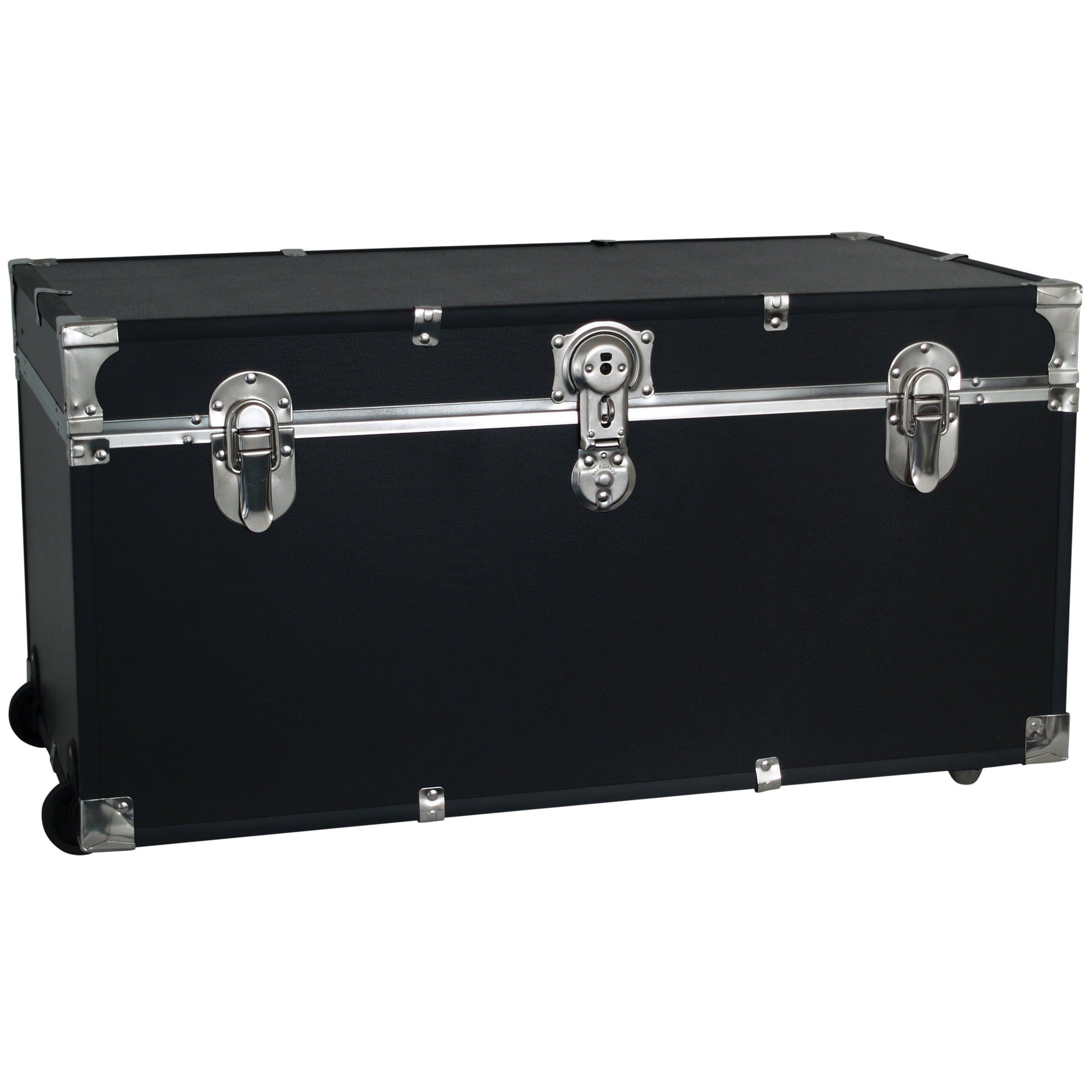 Seward Trunk Traveler 31 in. Locking Trunk with Wheels - Black