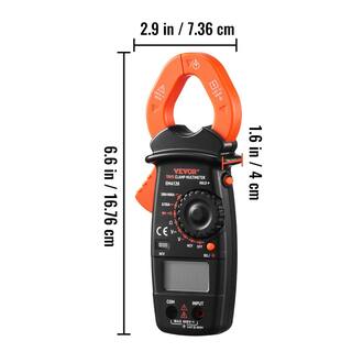 VEVOR 400 Amp Digital Clamp Meter DCAC Multimeter True RMS Auto Ranging 2000 Max Reading NCV Measurement LED Backlight QXBFZDBKCWAC4S5LHV0