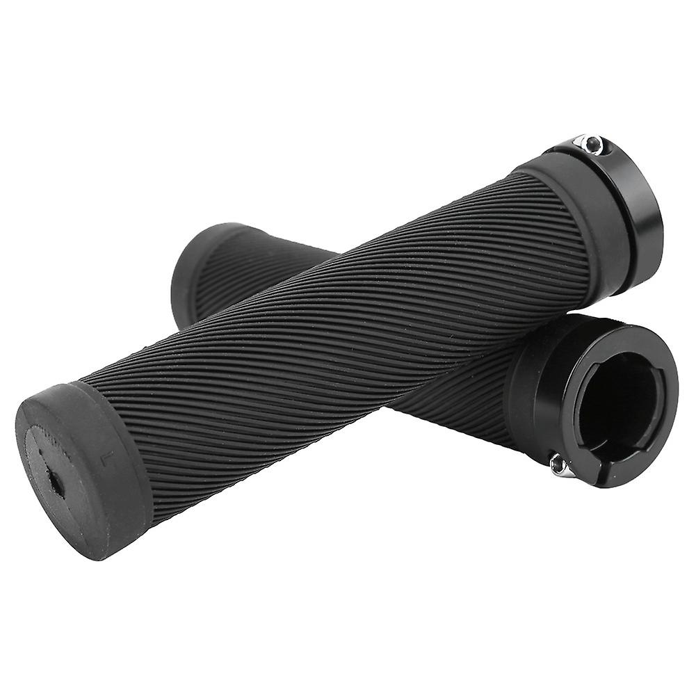 Non-slip Bike Tube Locking Handlebar Grip Cover Cycling Accessories For Mountain Bicycle Black