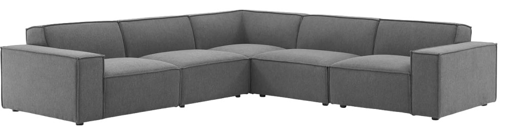 Kendall 5 Piece Sectional Sofa   Transitional   Sectional Sofas   by HedgeApple  Houzz