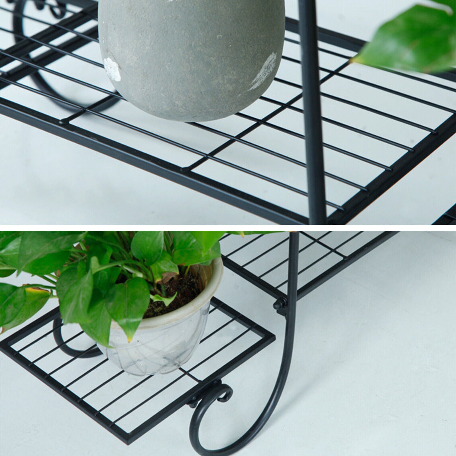 Plant Stands for Indoors,6-Tier Metal Flower Pot Plant Stand Balcony Floor-standing Multilayer Shelf Rack