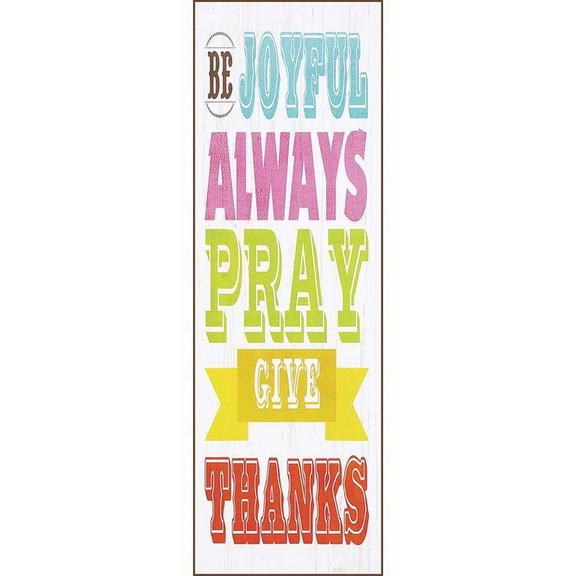 Dicksons PLK618 1415 Be Joyful Always Wall Plaque