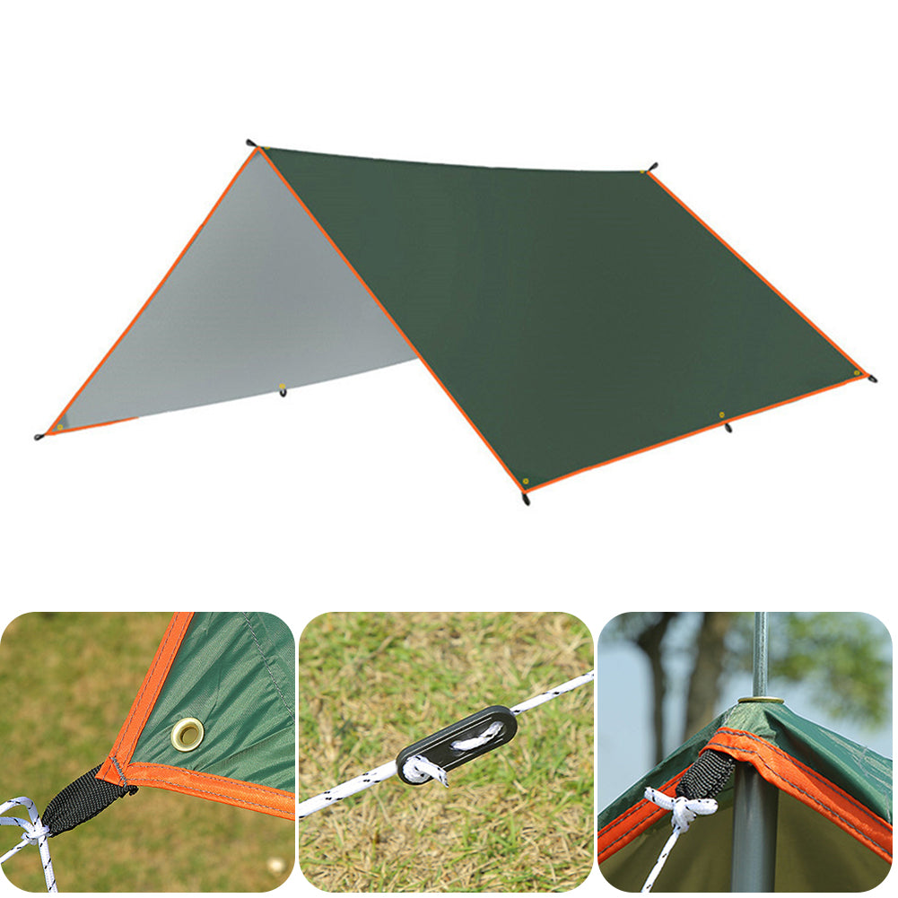 Awning Tarp Tent Sunshade Garden Camping Hammock Canopy Shelter (3X3 meter)