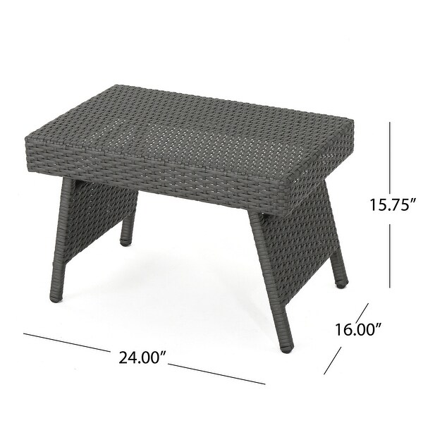 Outdoor Furniture PE Wicker Snack Table