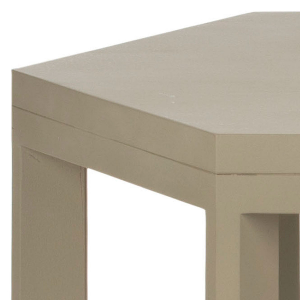 Sharon End Table  Pearl Taupe   Transitional   Side Tables And End Tables   by Rustic Home Furniture Deco  Houzz