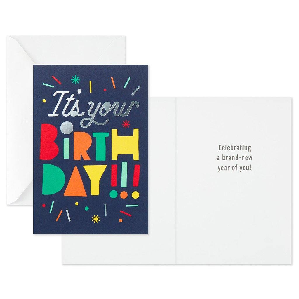 Hallmark  Bold and Bright Assorted Birthday Cards, Pack of 12