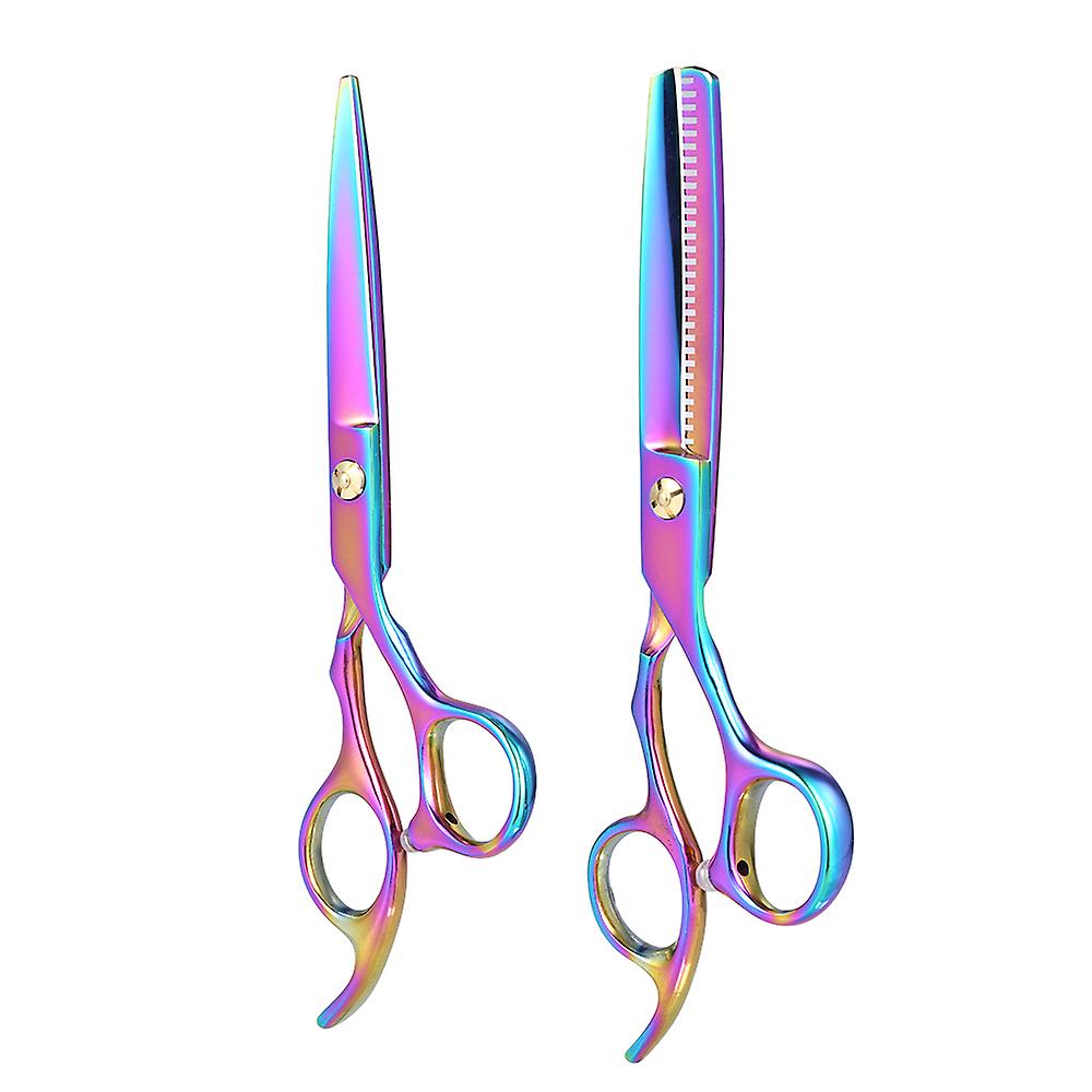 2pcs Hair Cutting Set Hair Thinning Scissor Hair Shear Kit For Hairdressing Salon Haircut Tool For Adult and Children  1