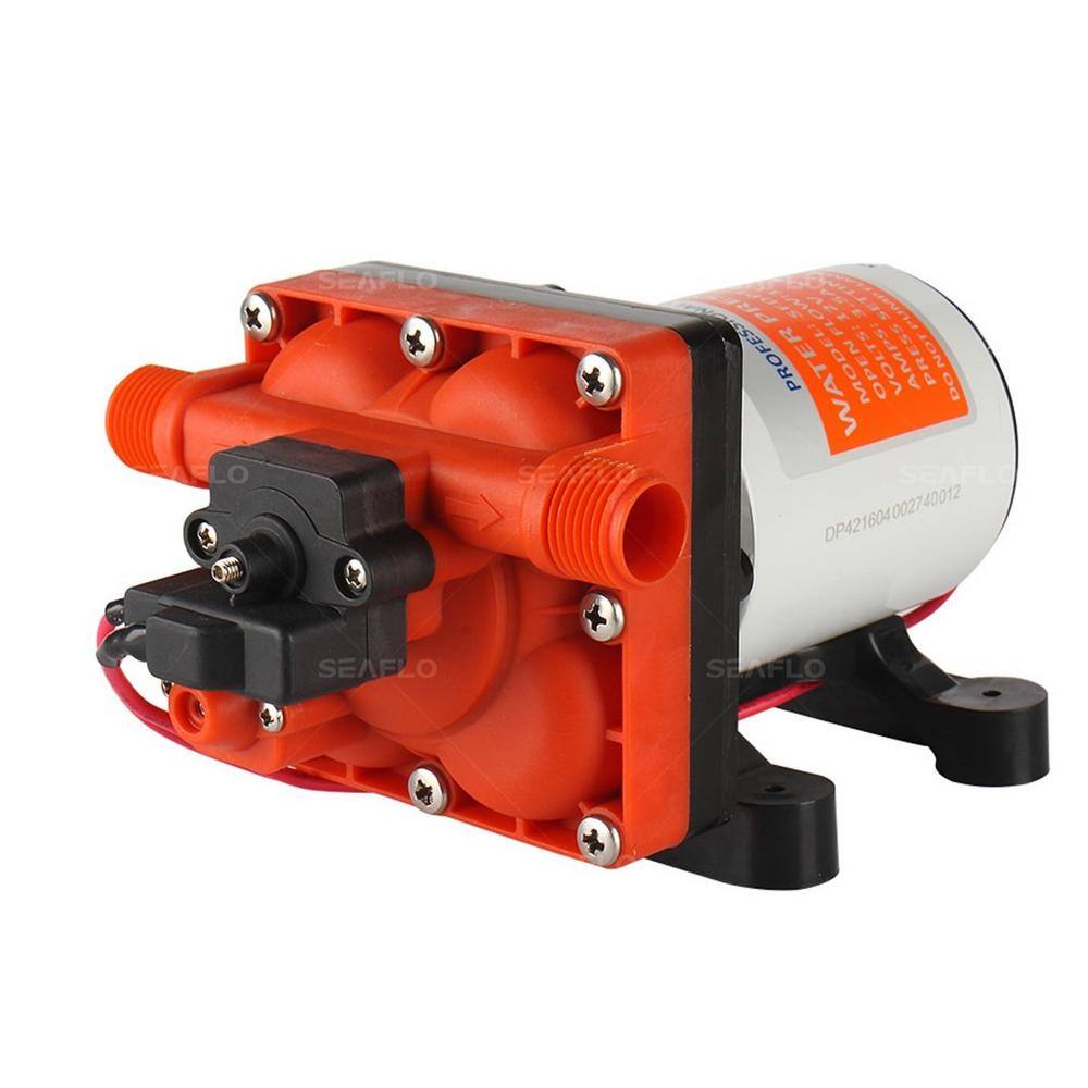 SEAFLO 12-Volt 3.0 GPM 0.064 HP Variable Flow Water Pressure Diaphragm Pump SFDP1-030-055-42