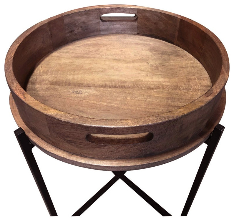 Barrel Side Table   Industrial   Side Tables And End Tables   by Primitive Collections  Houzz