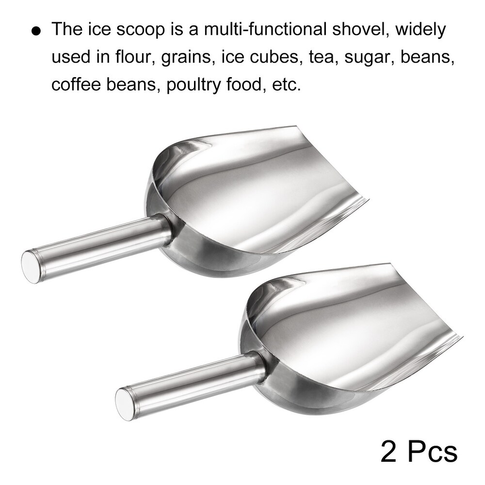 Ice Scoop Stainless Steel 9.5x2.8\