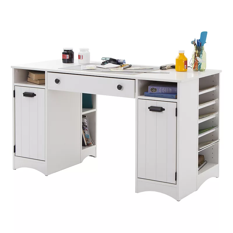 South Shore Artwork Craft Table with Storage