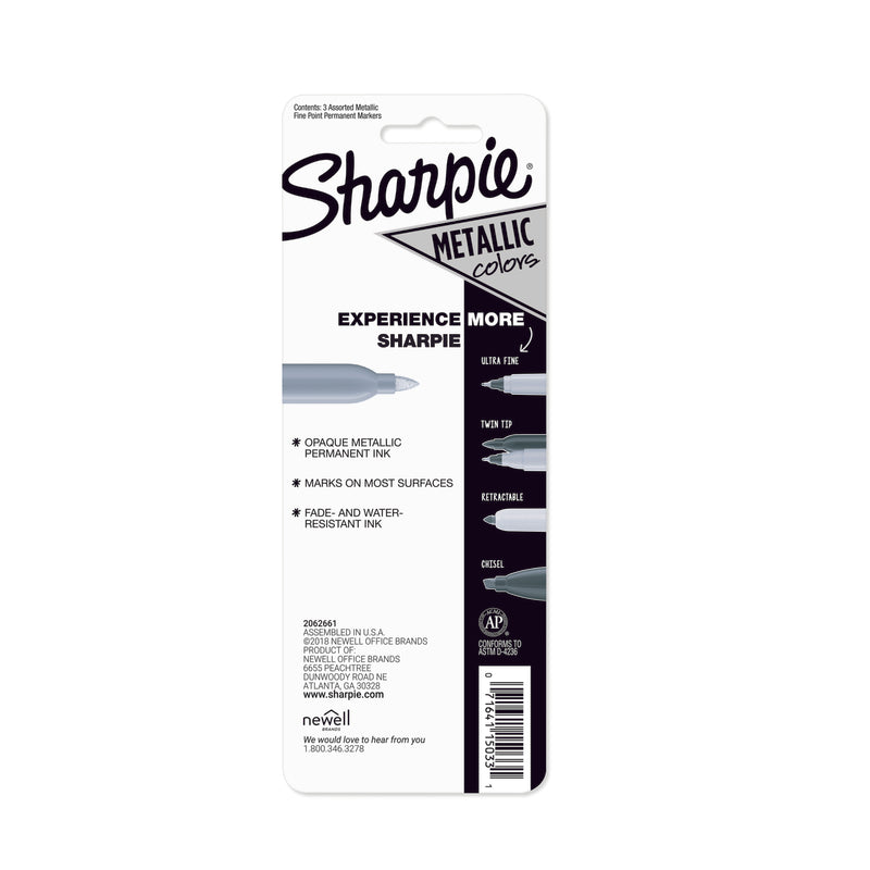 Sharpie Metallic 3-Cd As