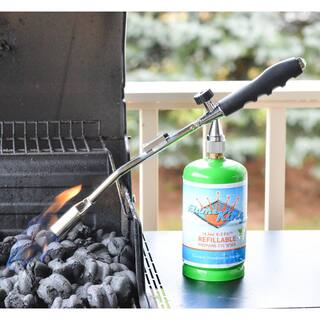 Flame King 20000 BTU Handheld Slanted Propane Charcoal Lighter Torch YSNAX1-108