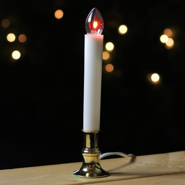 Northlight White Flicker Flame Christmas Candle Lamp 8 75 Inch