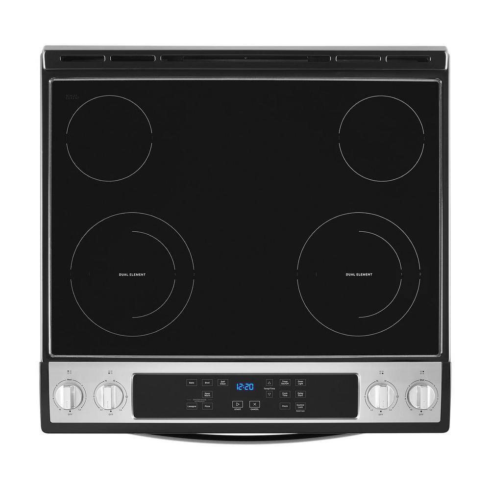 Whirlpool 4.8 cu. ft. Single Oven Electric Range in Stainless Steel WEE515S0LS