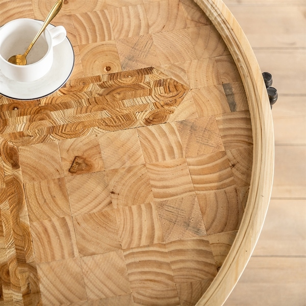 Natural Wood Coffee Table for Living Room