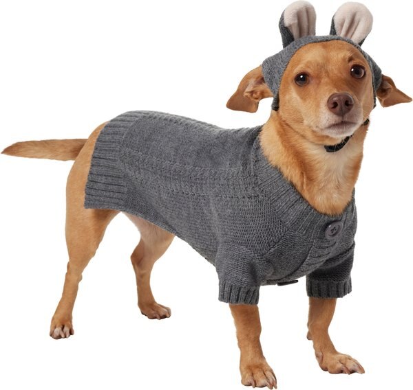 Frisco Bunny Hooded Dog and Cat Sweater