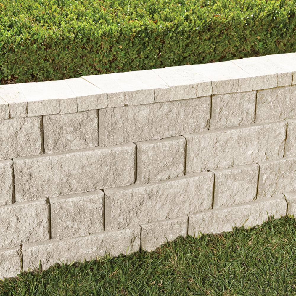 Pavestone RockWall Small 4 in. H x 11.63 in. W x 6.75 in. L Limestone (144-Piece46.5 sq. ft.Pallet) 11012308