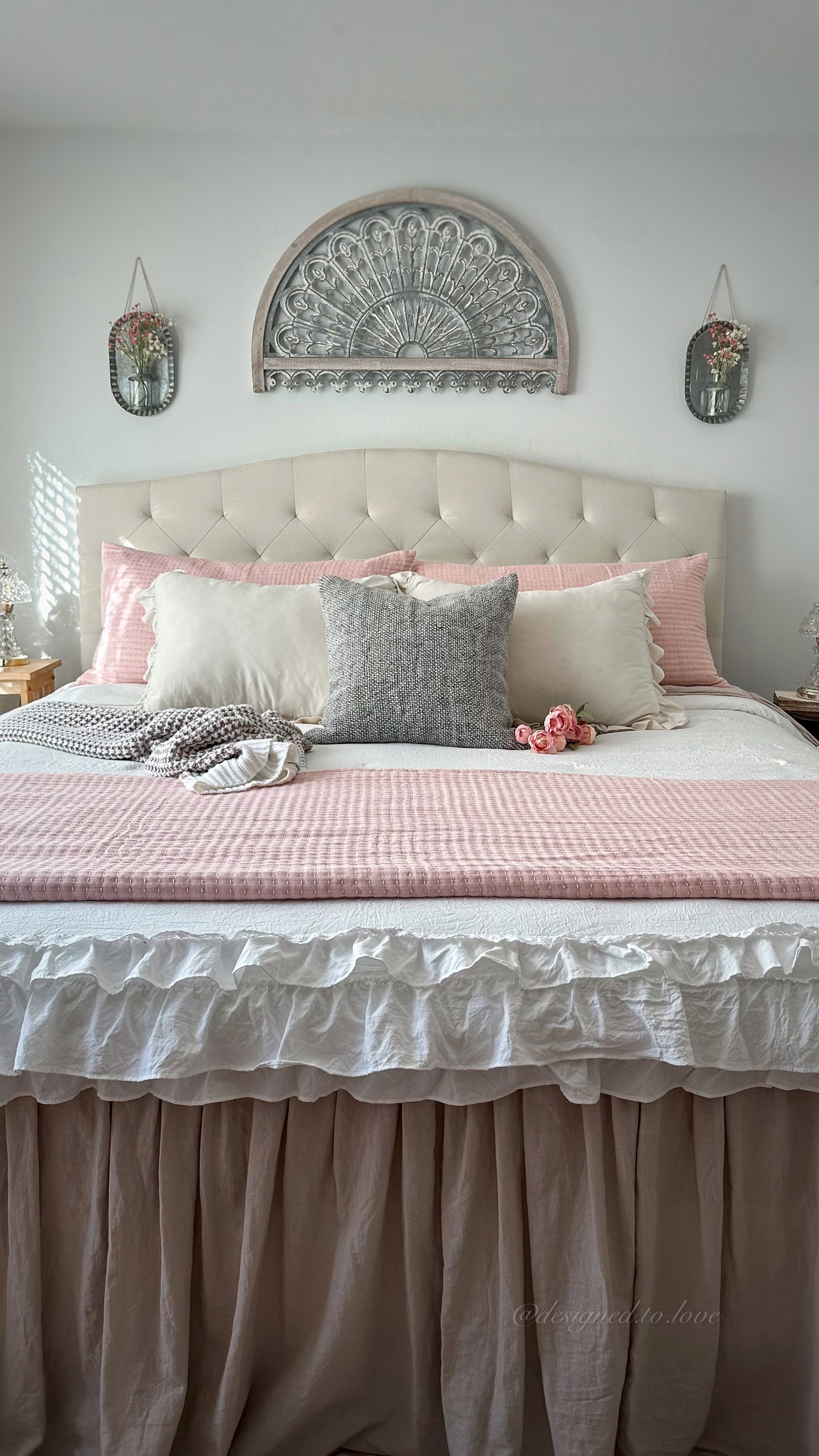 Ruffle Skirt Bedspread Set