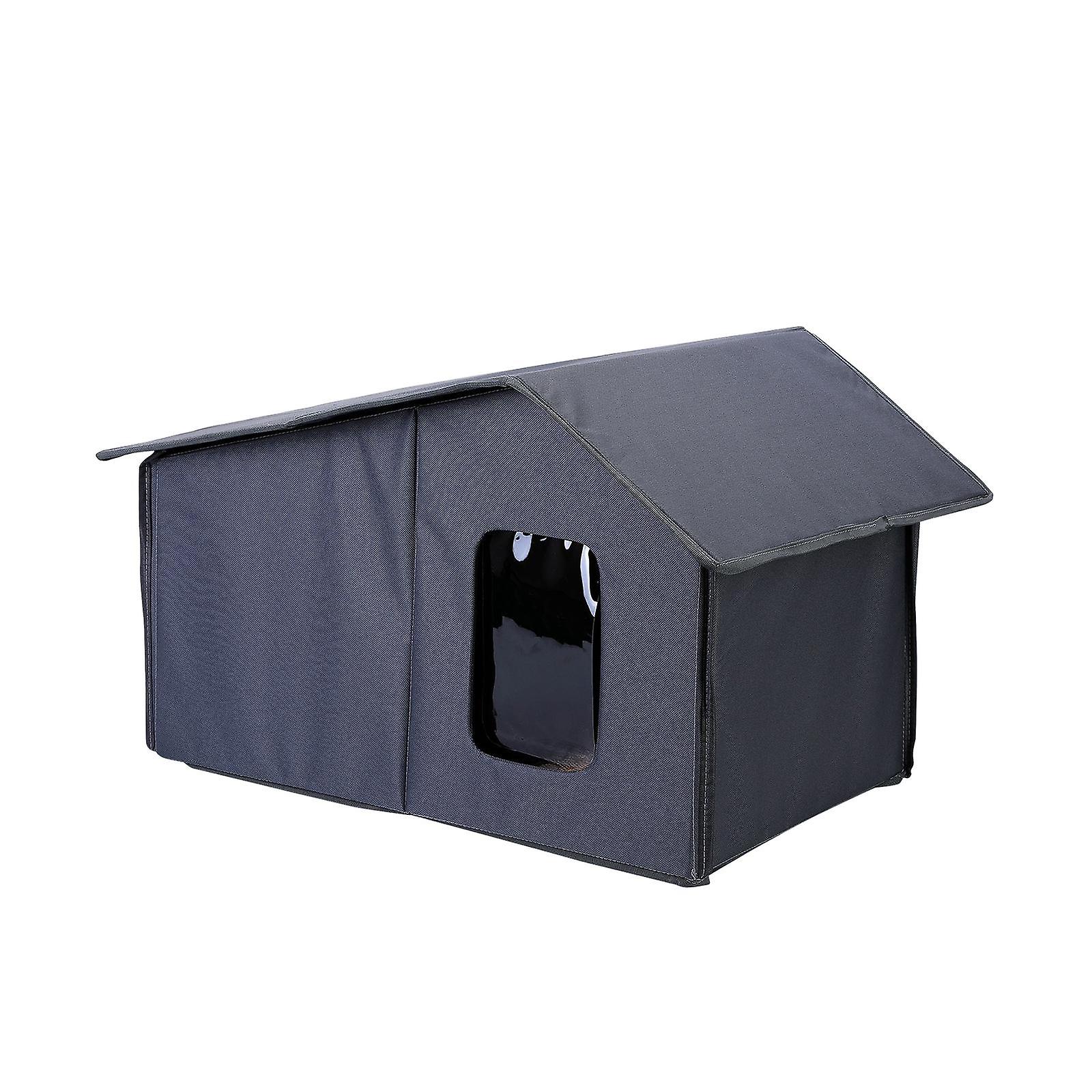 Cat House For Outdoor Detachable Breathable Nest Cozy Non Slip Dog House Gray