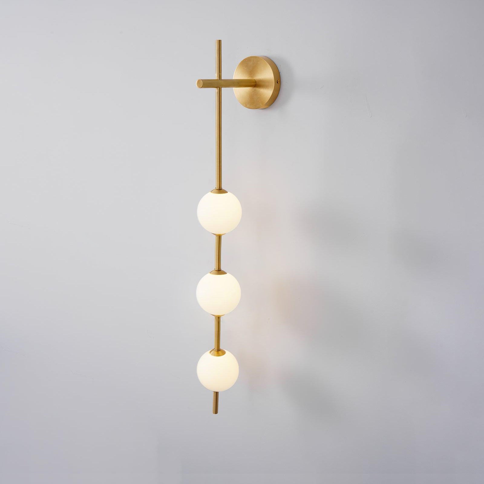 Vertical Globe Plug-in Wall Lamp