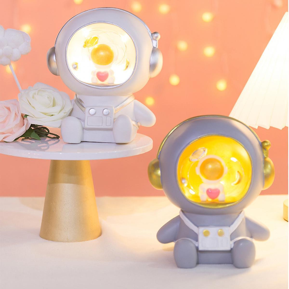 2pcs Astronaut Night Light，silicone Night Light， Kids Touch Lamps，baby Night Light Are Suitable For Children's Room Decoration