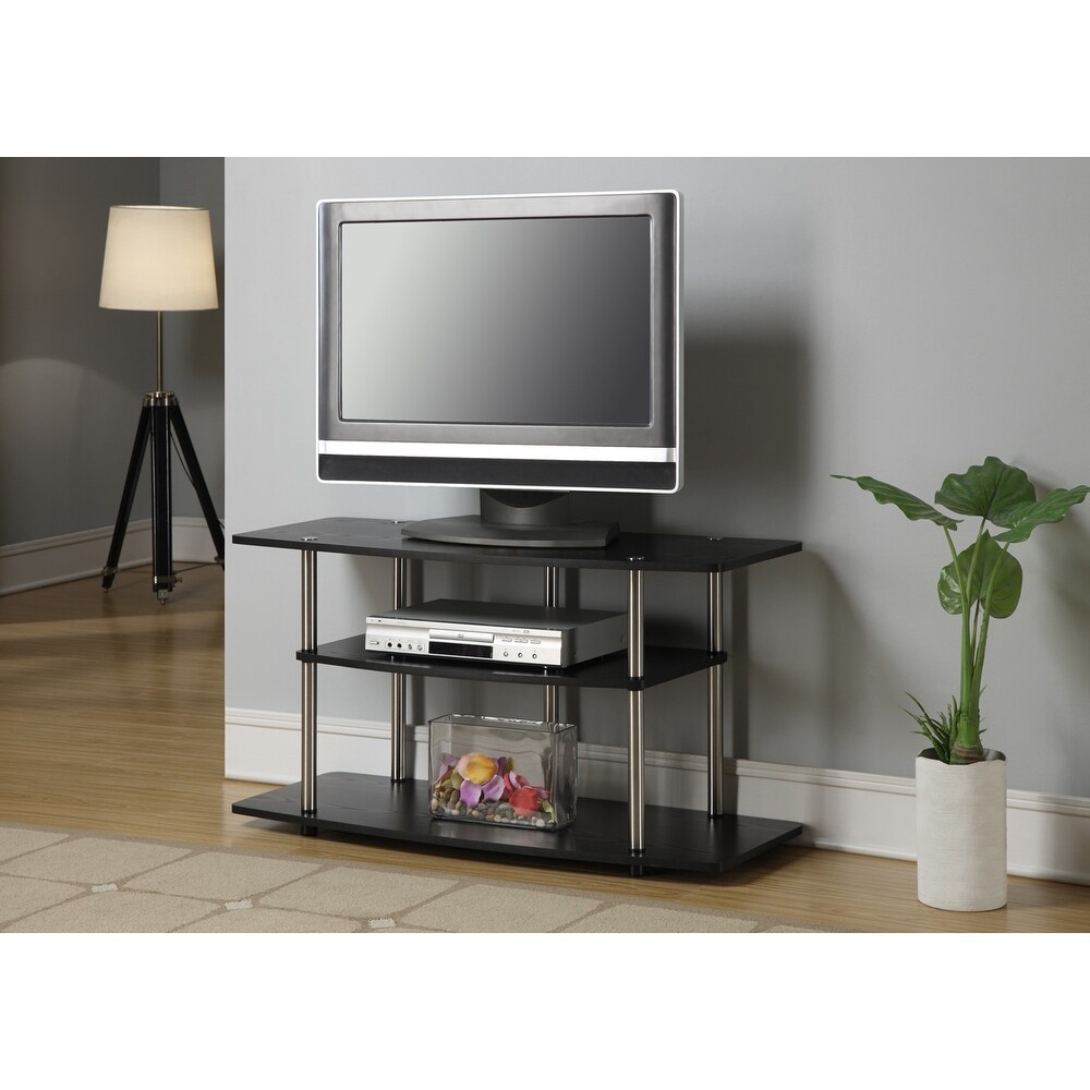 Convenience Concepts Designs2Go No Tools 46 inch 3 Tier Wide TV Stand