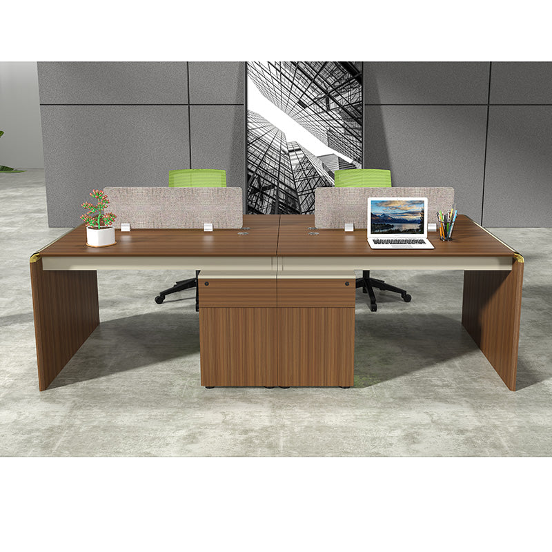 ANDERSON 2 People Back to Back Workstation 1.2M - Australian Gold Oak