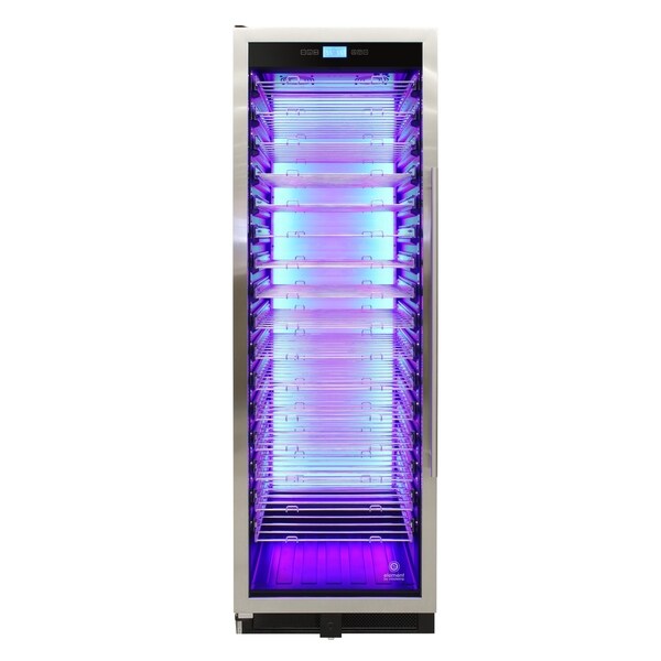 141-Bottle Single-Zone Backlit Panel Wine Cooler