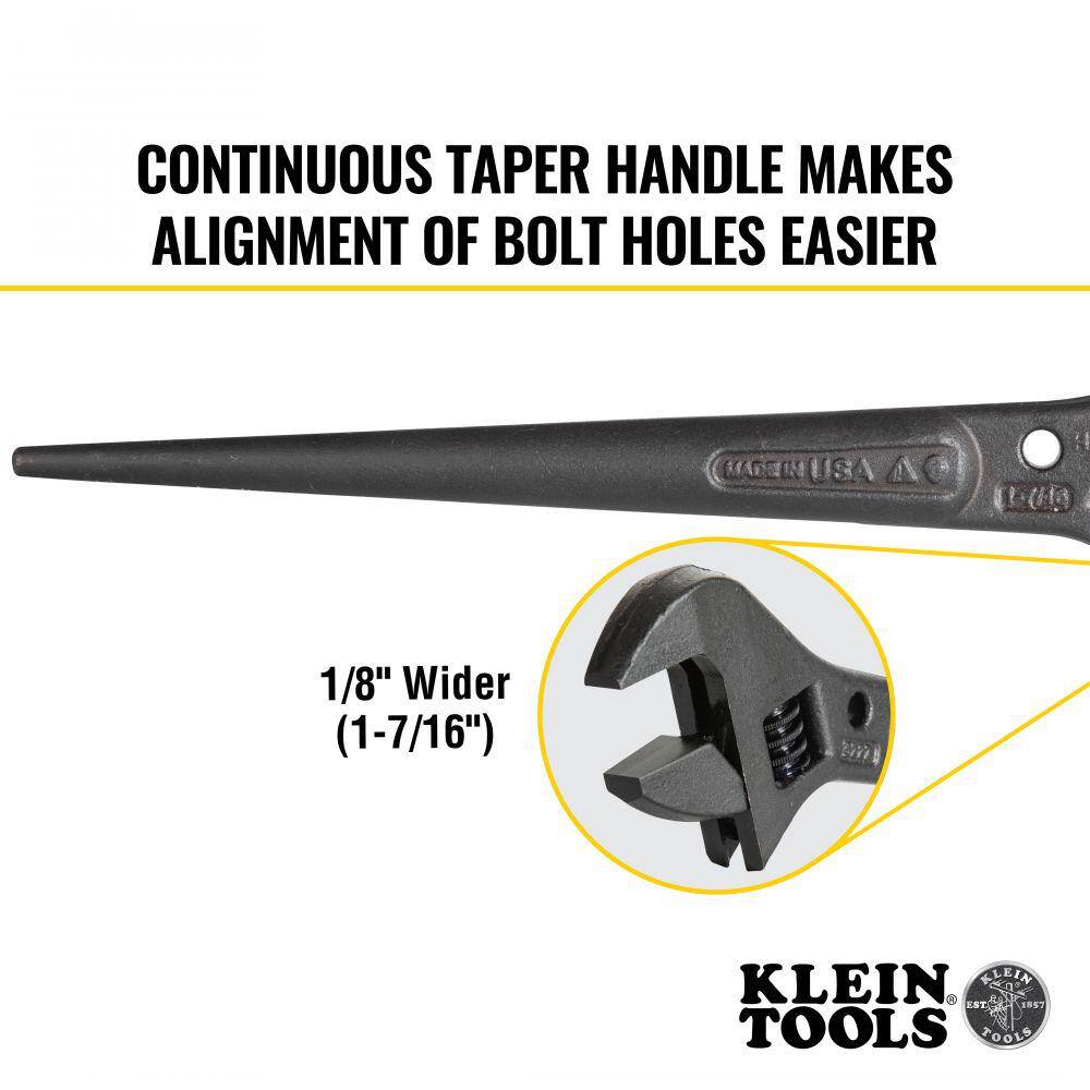 Klein Tools Adjustable Spud Wrench 10-Inch 3227