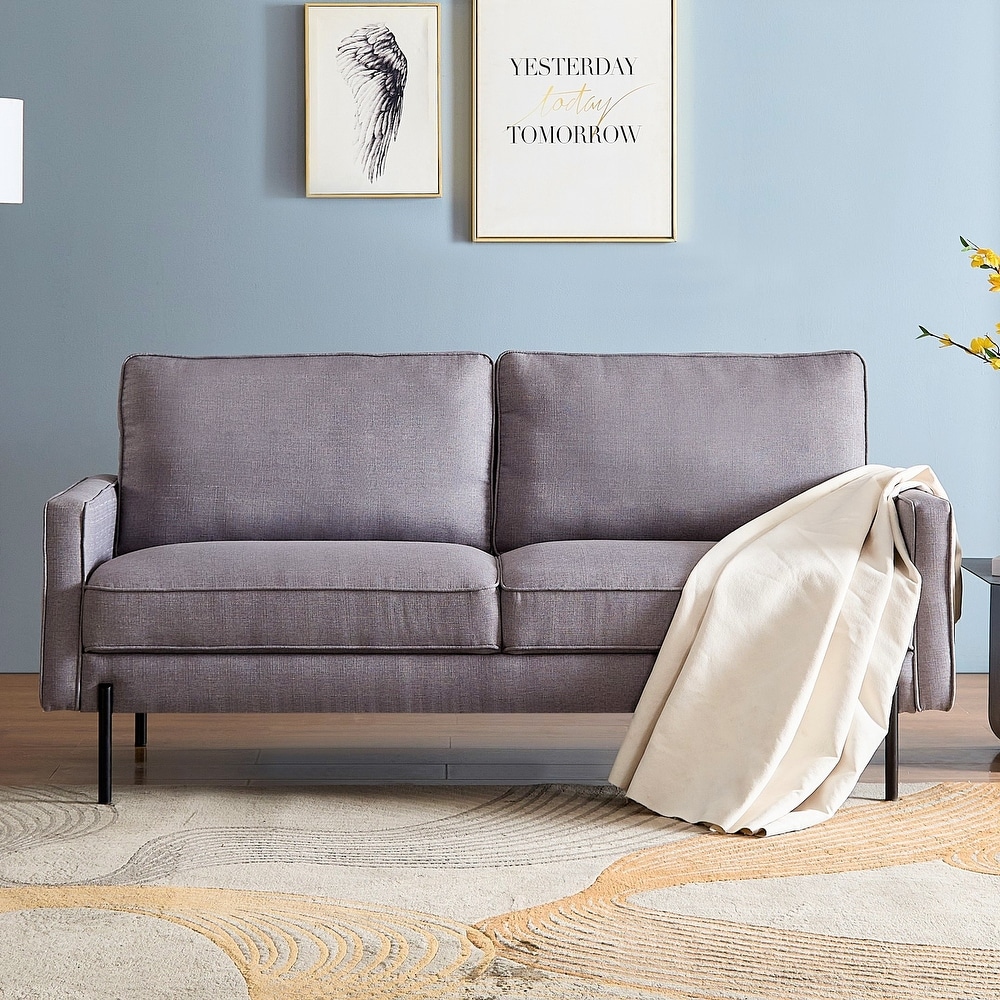 Atley Square Arm Modern Linen Sofa