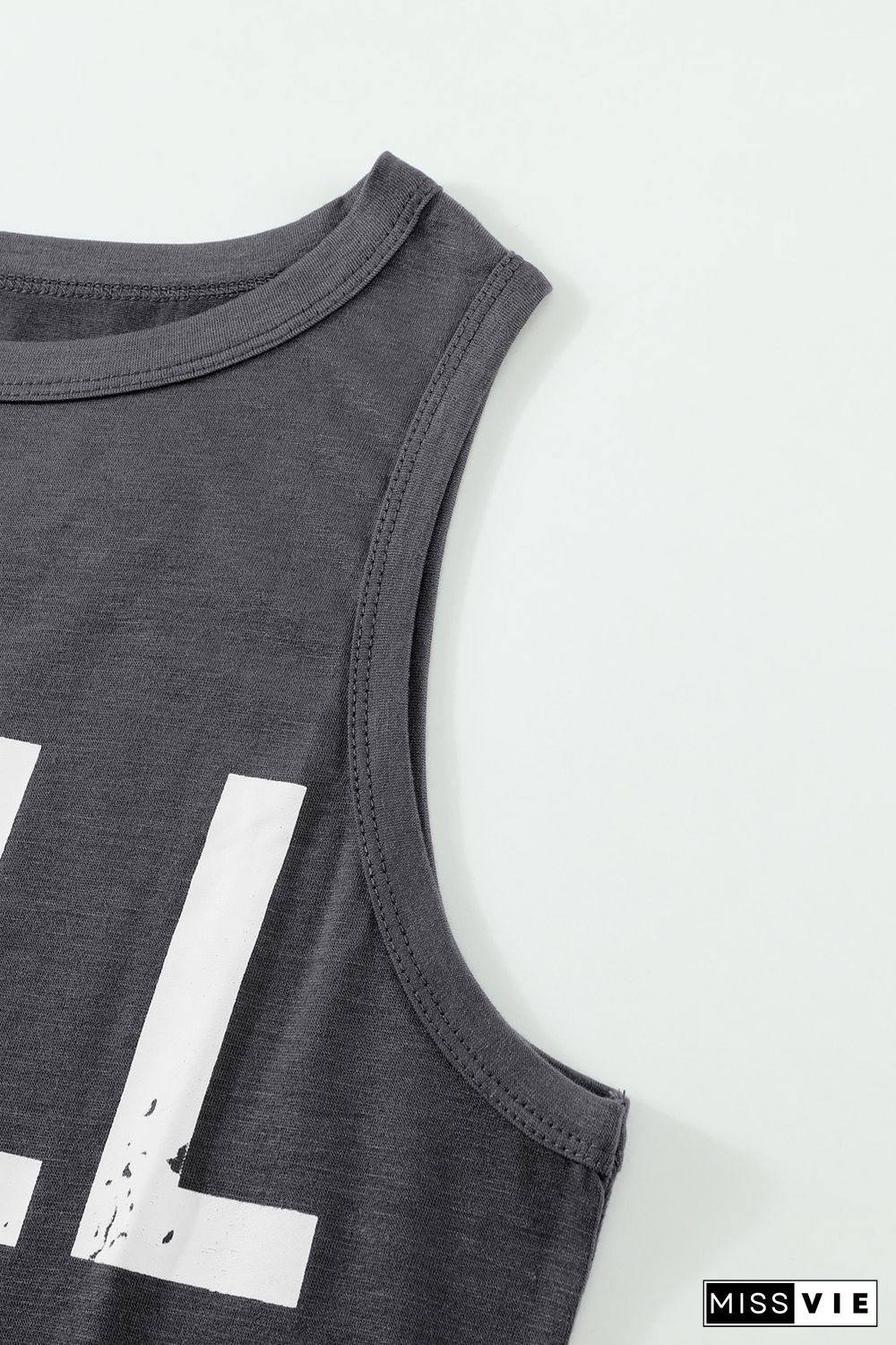 CHILL Graphic Print Tank Top