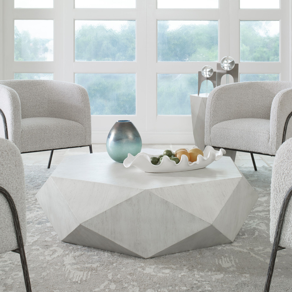 Volker Coffee Table  White   Transitional   Coffee Tables   by GwG Outlet  Houzz