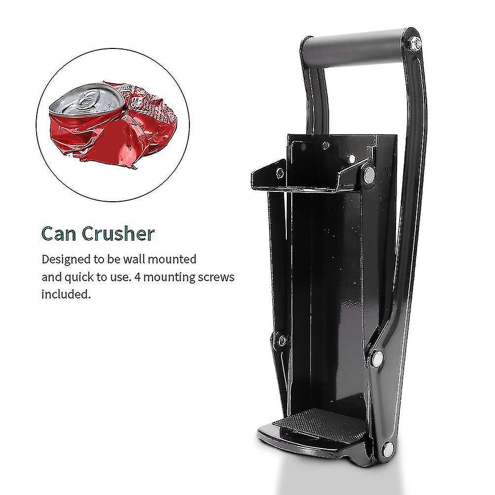 Home Kitchen Can Crusher Beer Smasher Long Arm Manual Heavy Duty Bottle Opener Recycling Tool