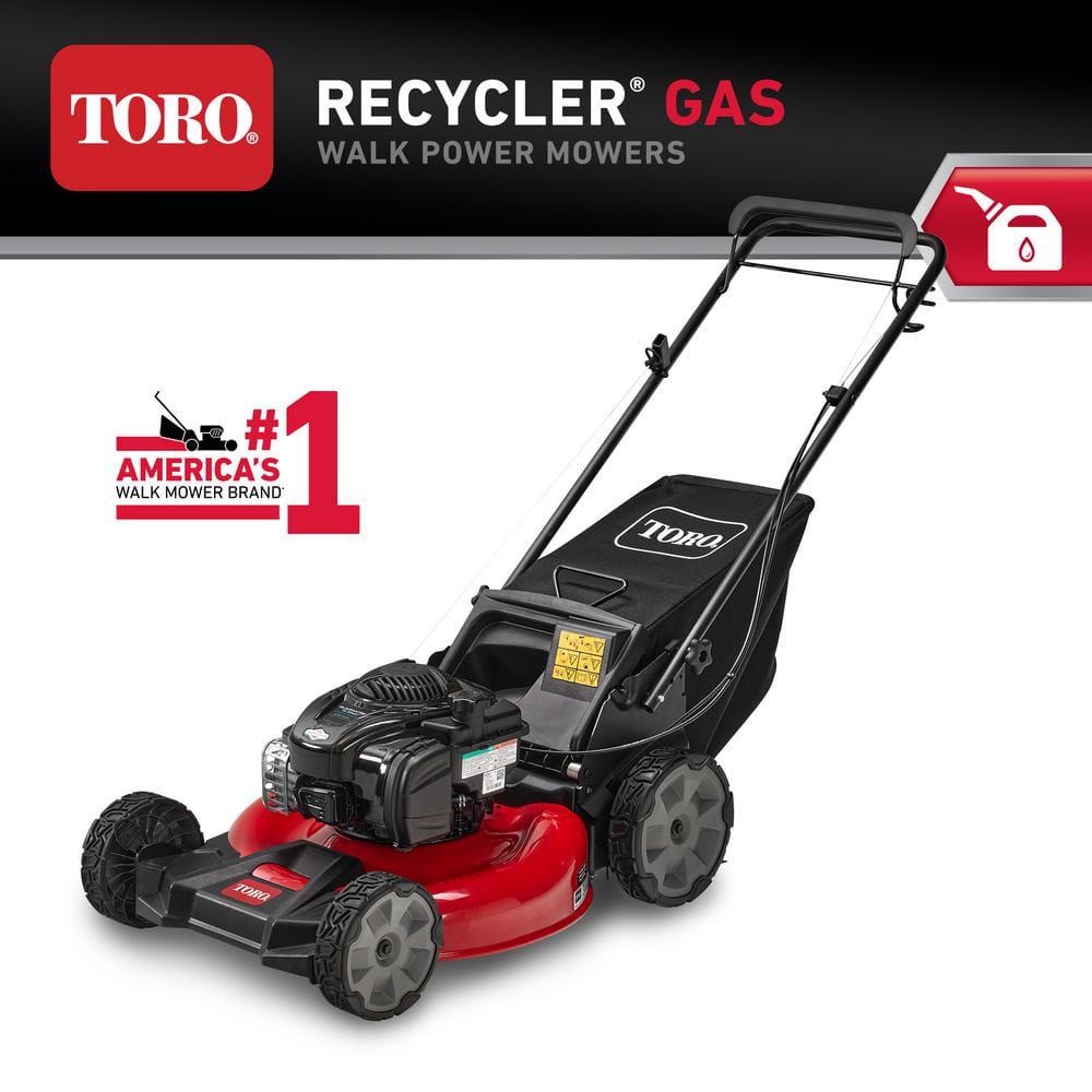 Toro 21 in Recycler Briggs and Stratton 140cc SelfPropelled Gas RWD Walk Behind Lawn Mower with Bagger