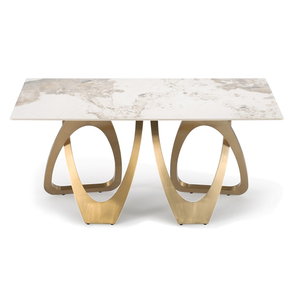 Modern Brilliant Sintered Stone Dining Kitchen Table