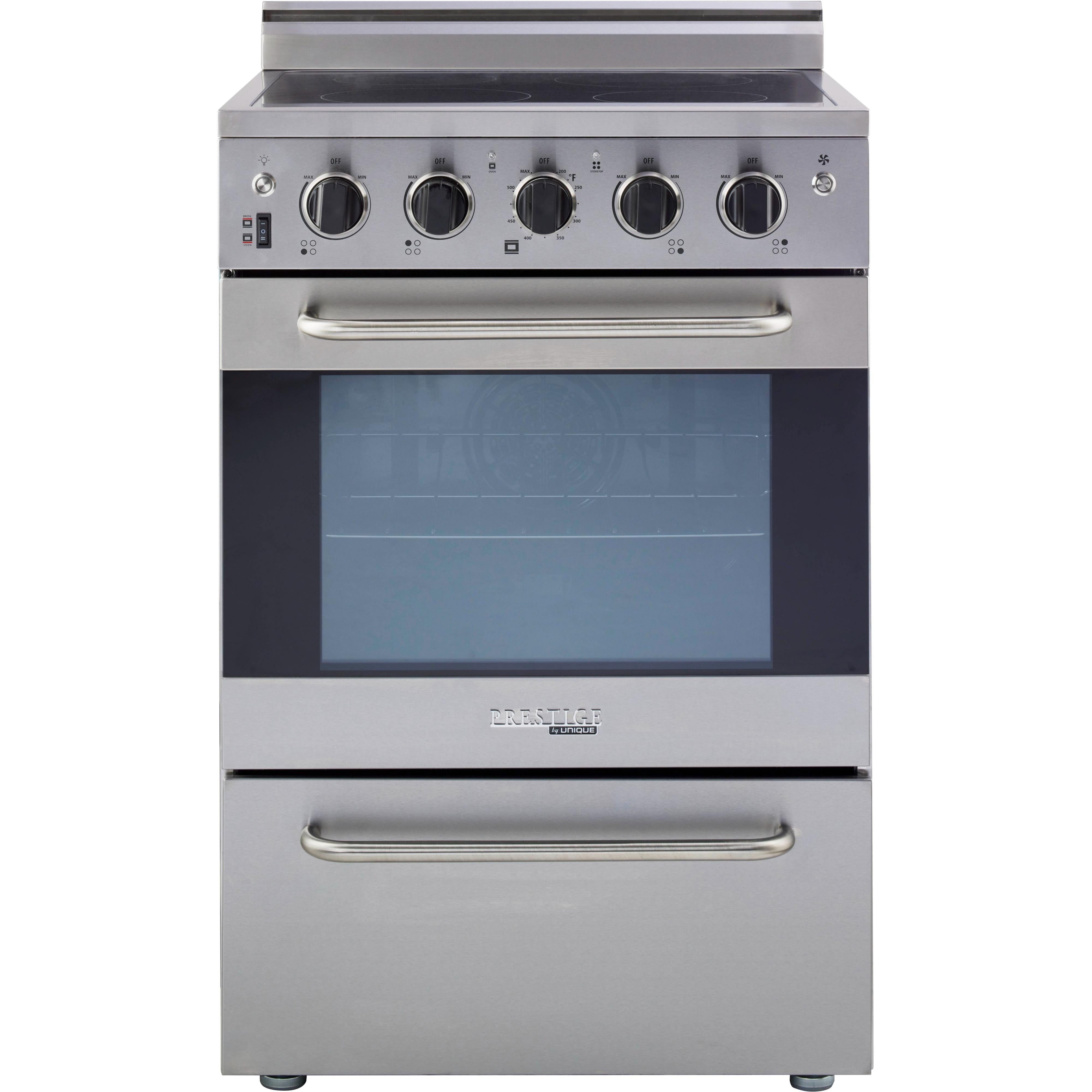 Unique Appliances 24-inch Freestanding Electric Range with Storage Drawer UGP-24V EC S/S