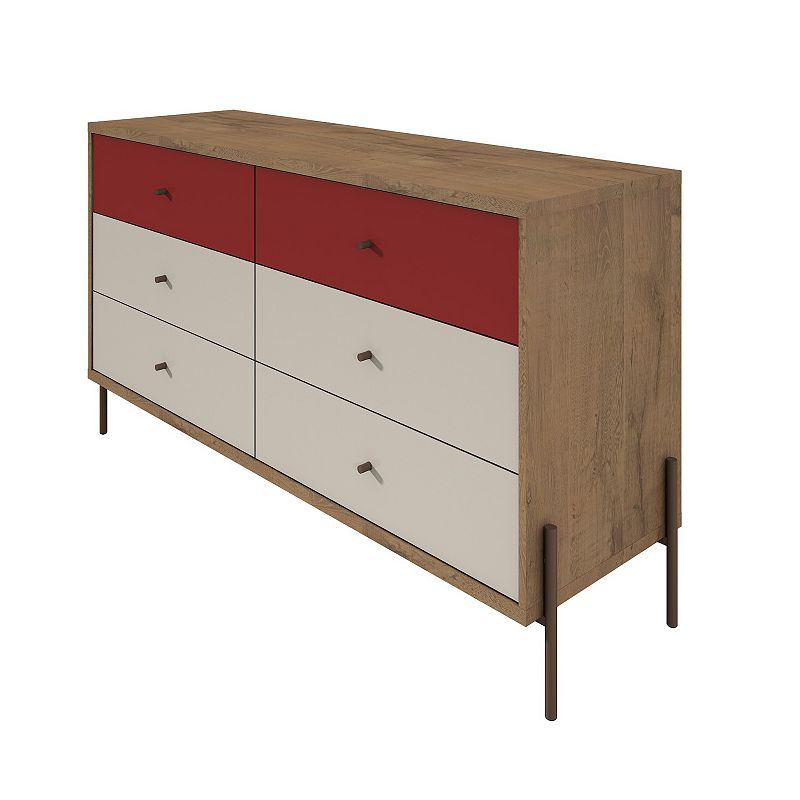 MANHATTAN COMFORT Joy 6-Drawer Double Dresser