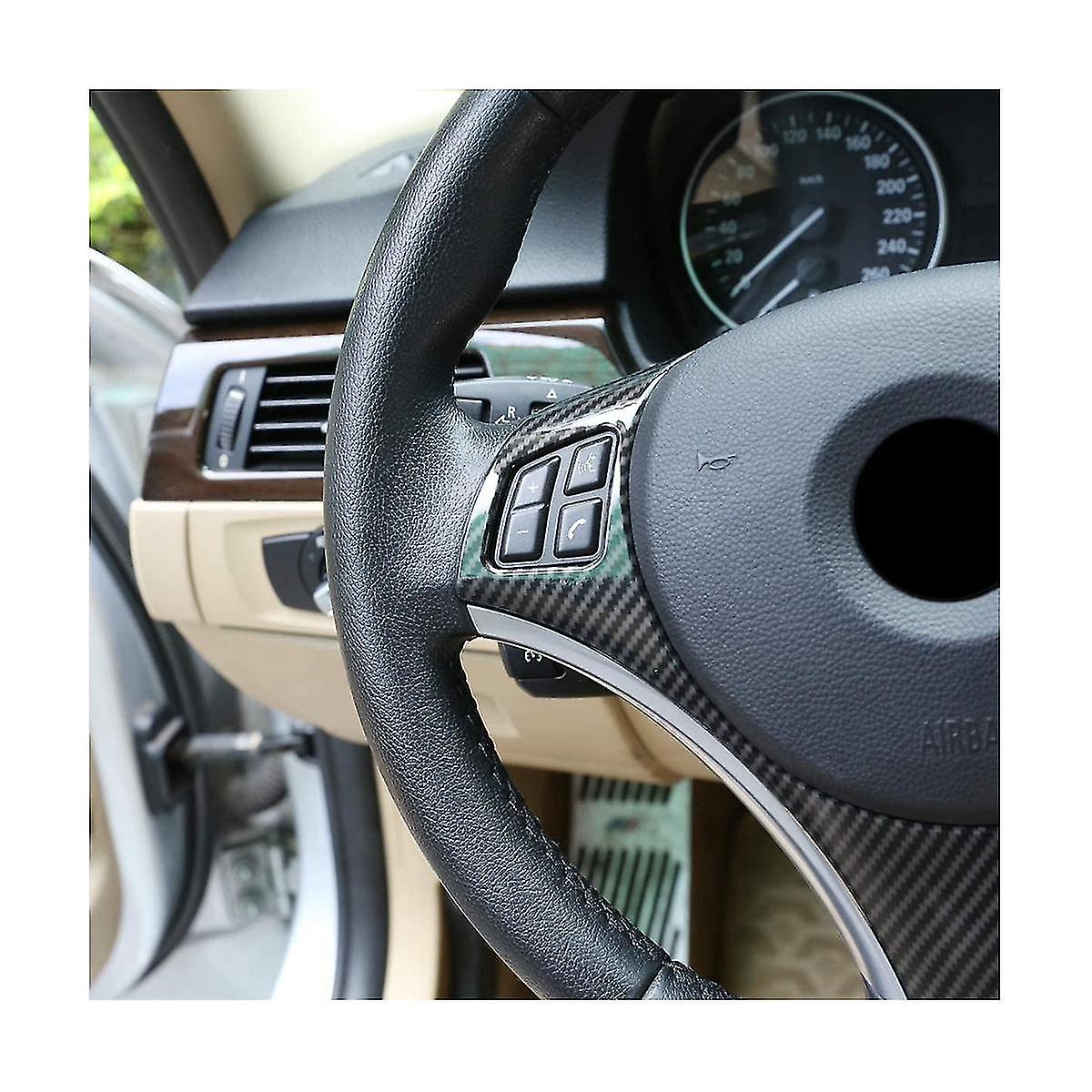 For E90 3 Series E90 E92 320i 330i 325i 2005-2012 Car Steering Wheel Decoration Accessories， Abs Ca